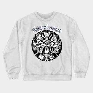 Black Butterfly Goddess Black Is Beautiful Crewneck Sweatshirt